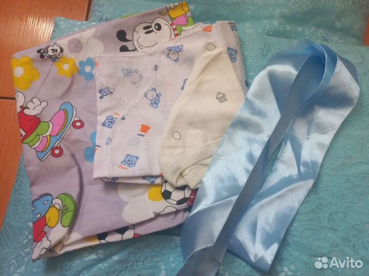 Конверт на выписку для мальчика летний