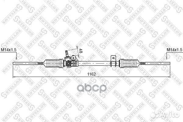 00-35003-SX рейка рулевая мех-ская 51853 Renau