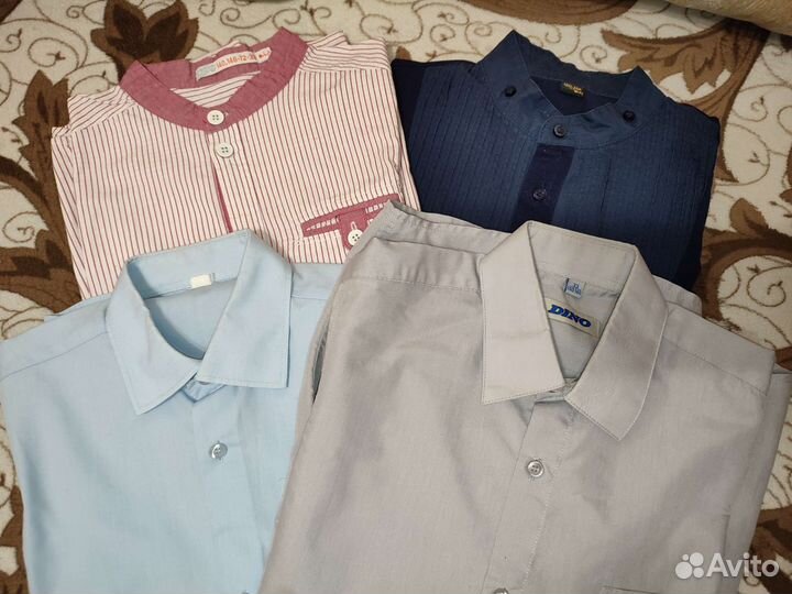 Рубашки для мальчика рост 140-146, всё за 250