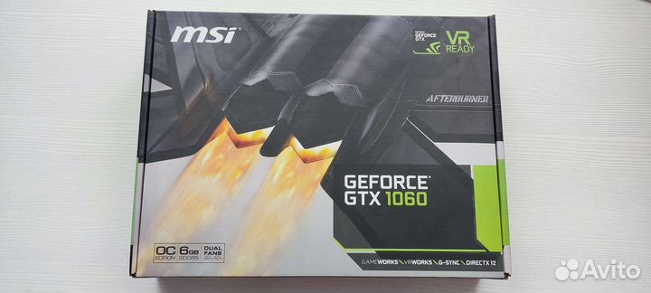 Видеокарта GTX 1060 6gb MSI