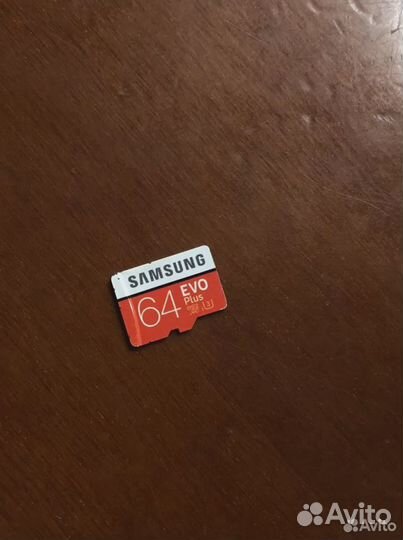 Карта памяти MicroSD Samsung Evo Plus 64Гб