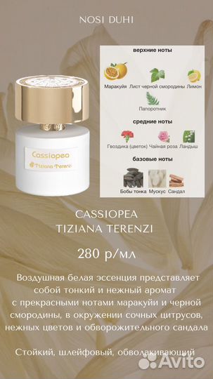 Распив Kirke, Cassiopeia Tiziana Terenzi