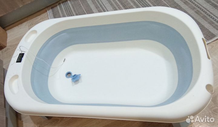 Ванночка для купания складная с термометром