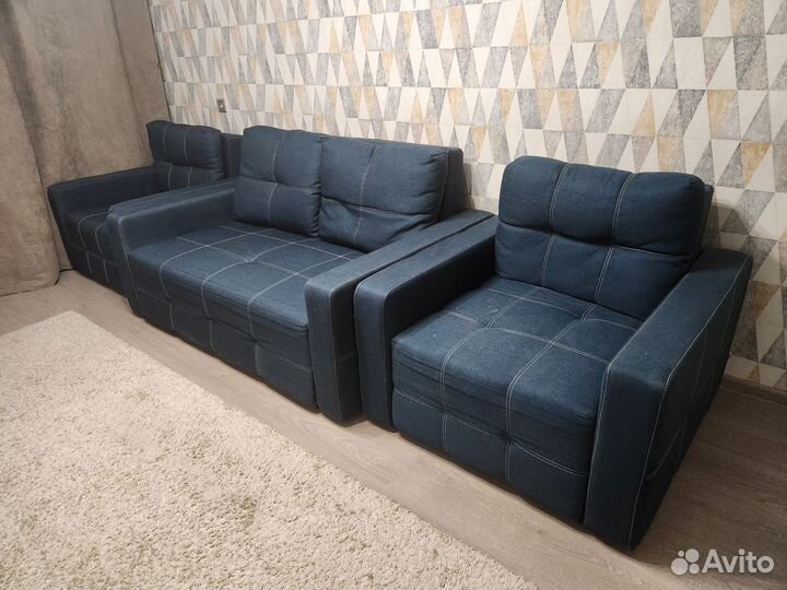 Диван и 2 кресла