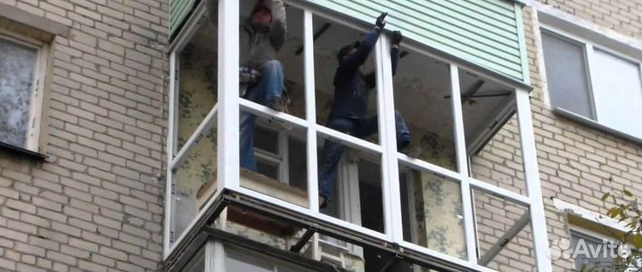 Остекление балконов и лоджий в рассрочку J5531