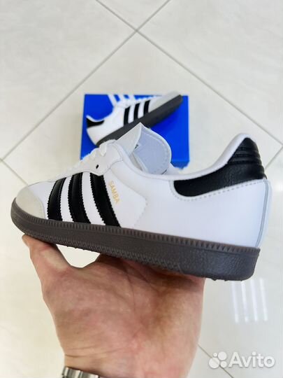 Кроссовки Adidas Samba OG White Black самб