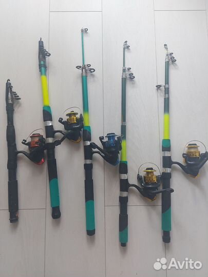 Удочка с катушкой бу