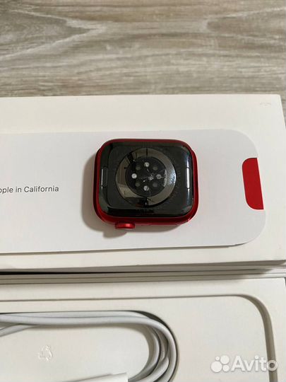 Часы apple watch 8 41 mm red