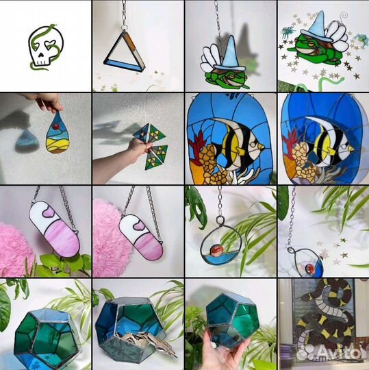 Украшение. Витраж в технике Тиффани