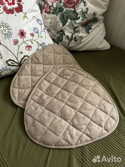 Подушка на стул икеа клокклёк, 35*34 см, бежевый