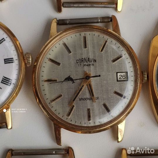 Позолоченные советские часы(ракета,полёт, Вымпел)