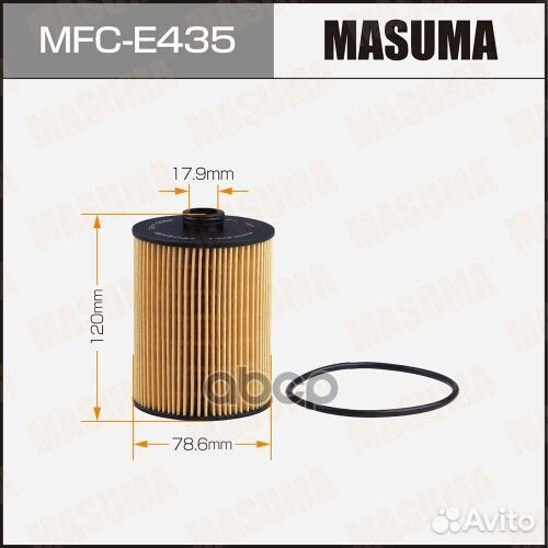 Фильтр масляный двигателя mfce435 Masuma