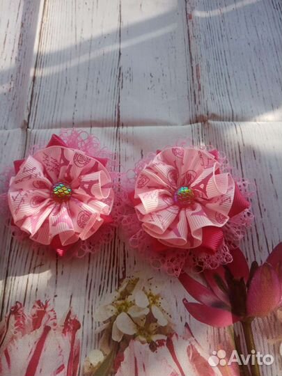 Резиночки для волос ручной работы