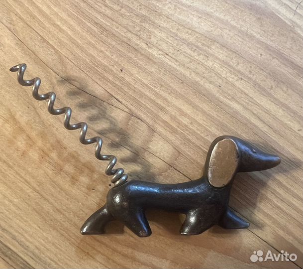 Штопор СССР такса бронза винтаж редкость