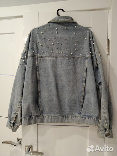 Джинсовая куртка женская 54 56 58 размер