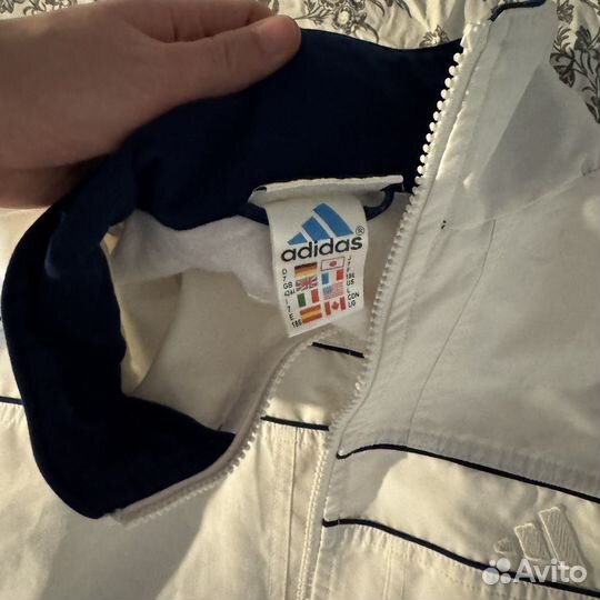 Винтажный бомбер ветровка adidas