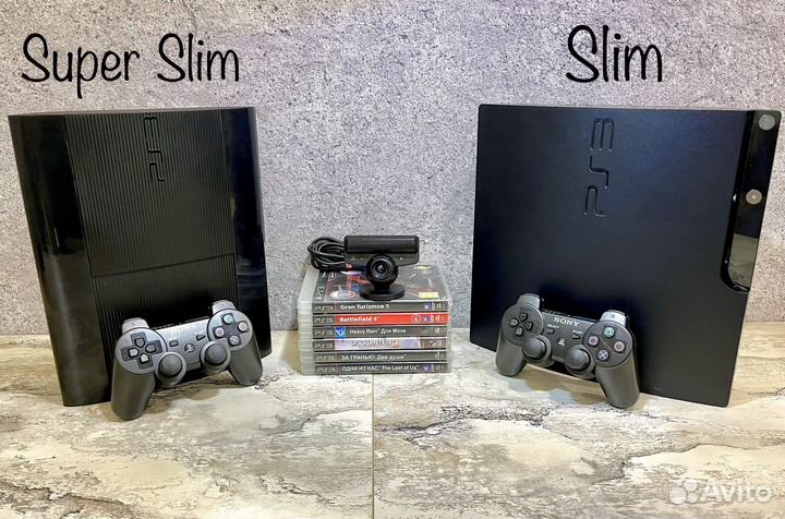 Ps3 прошитая+2 джоя