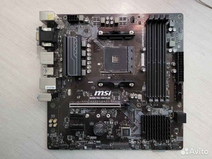 Материнская плата MSI B450m Pro Vdh Plus