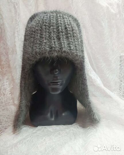 Ушанка вязаная