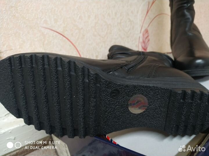 Сапоги зимние женские 37 новые кожаные