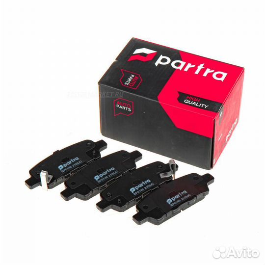 Partra BP6146 Колодки тормозные дисковые перед пра