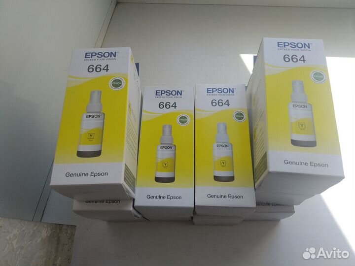 Оригинальные чернила Epson 664,103,110. HP gt52,53
