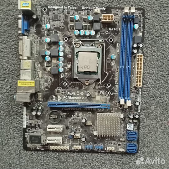 Материнская плата ASRock H61M-GS + Core I3 2100