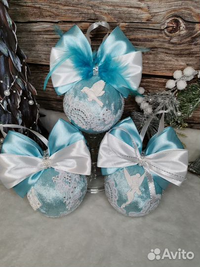 Елочные шары ручной работы