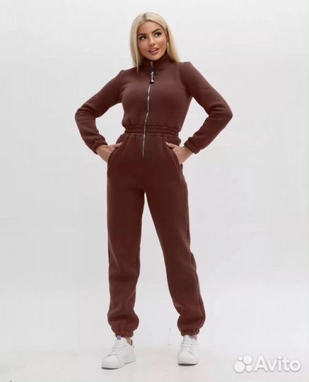 Теплый комбинезон с начесом 42-44; 46-48