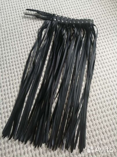 Пояс бахрома кожа