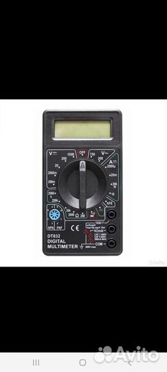 Мультиметр цифровой со звуком