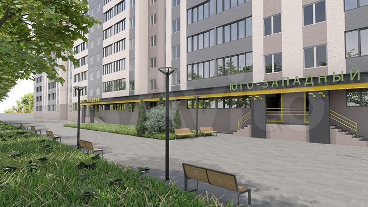 1-к. квартира, 40 м², 1/9 эт.