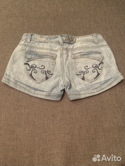 Джинсовые шорты пакетом разные р.xs-s