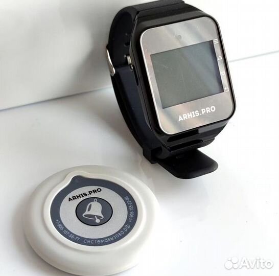 Кнопка вызова официанта белая модель Слим