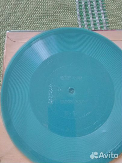 Винил голубой СССР 8штук