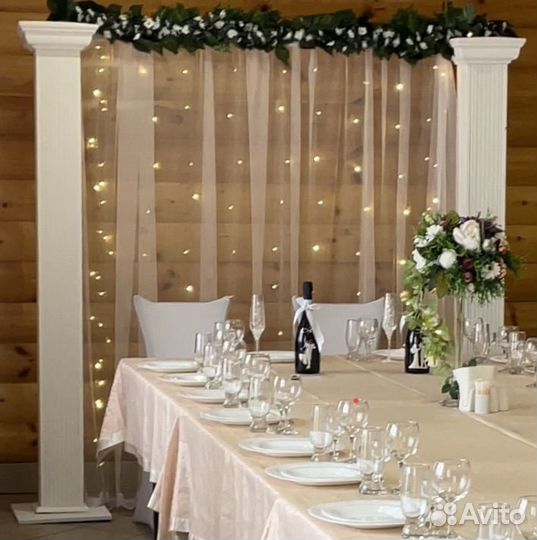 Украшение зала на свадьбу, арка для молодых