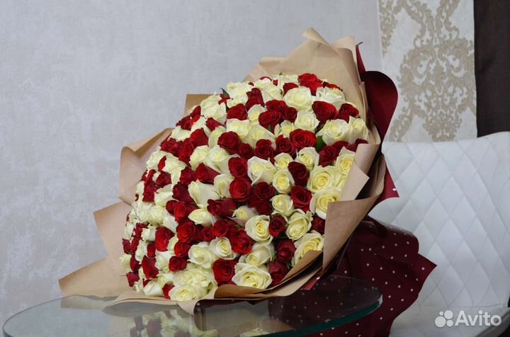 201 роза Букет доставка