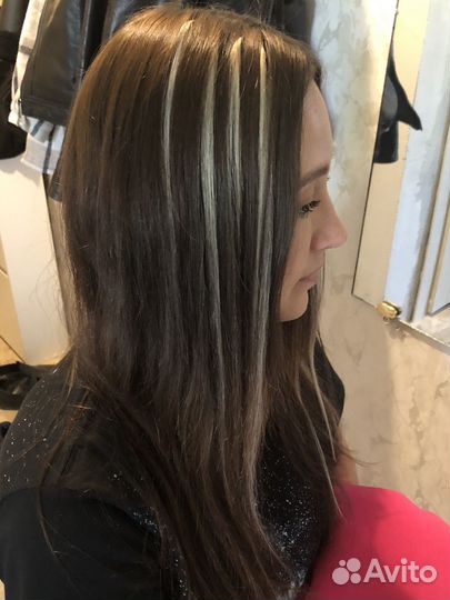 Белые пряди