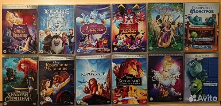 Мультики и фильмы (цена за 2 двд)