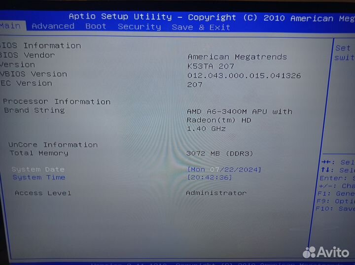 Ноутбук asus k53t