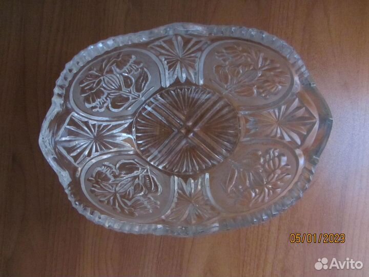Салатница хрустальная, СССР
