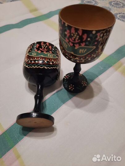 Бокалы деревянные СССР новые