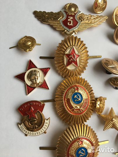 Значки,пуговицы,звезды,знаки,кокарда СССР