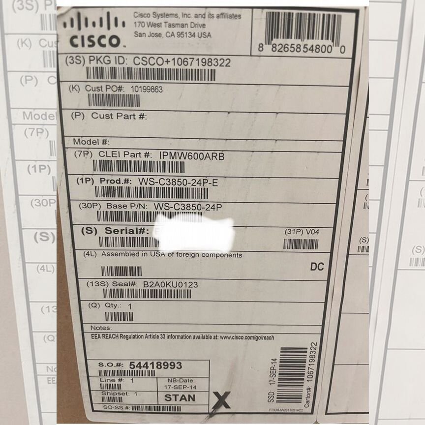 [WS-C3850-24P-E] Коммутатор Cisco Ws-C3850-24p-E