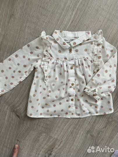 Рубашка zara для девочки