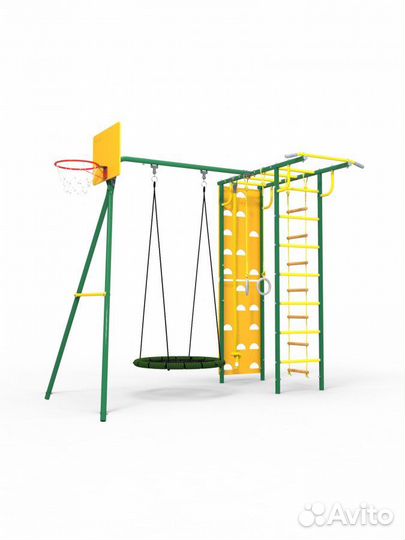 Дск детский комплекс + качели-гнездо (80 см)
