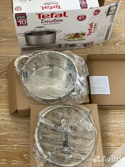 Tefal emotion индукция новая кастрюля 5,2 л