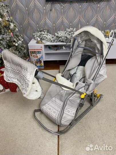 Детские санки коляска бу