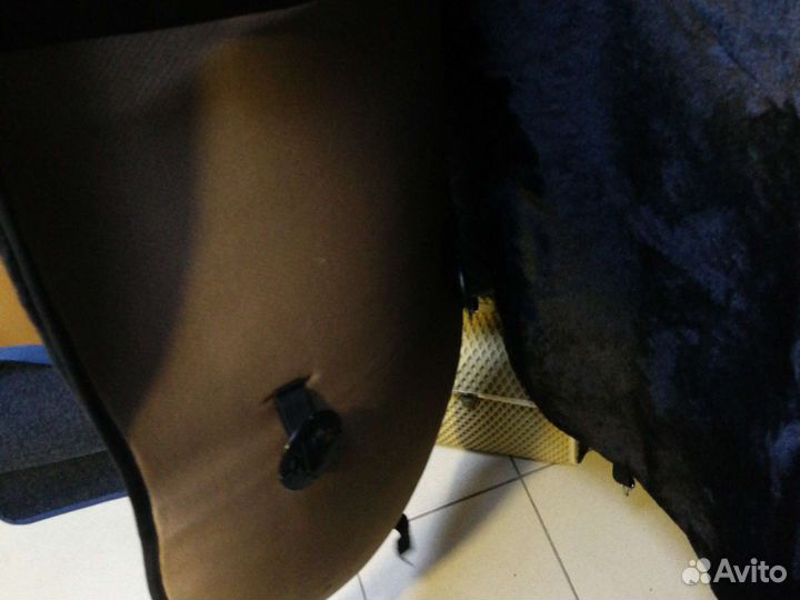 Накидки на сиденья овечья шерсть (чёрн) 2 шт