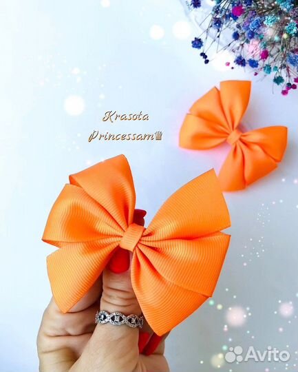 Бантики для девочек ручной работы